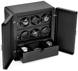 Scatola del tempo outlet rotori 6rt watch winder